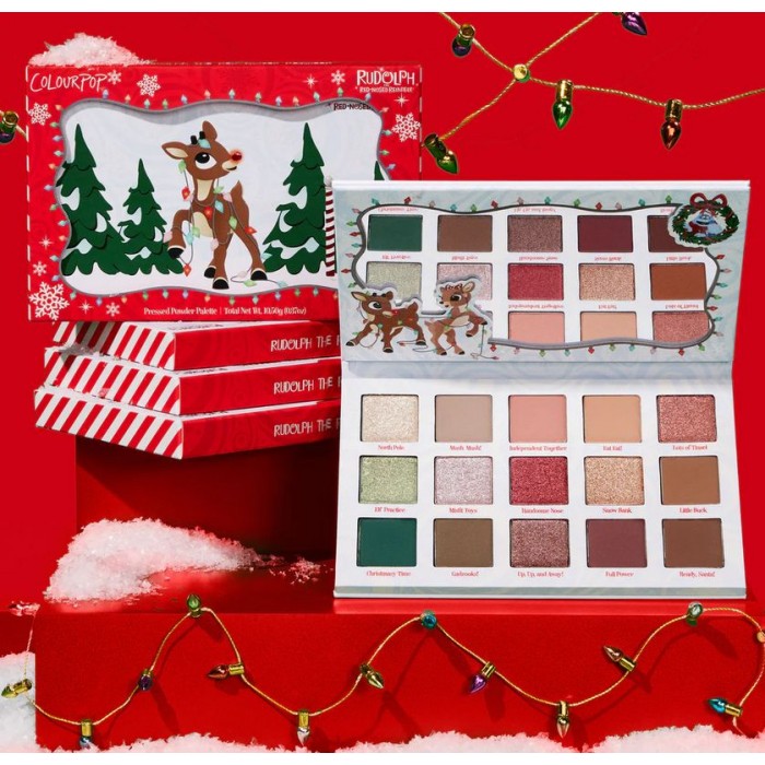 Палетка теней Colourpop x Rudolph the Red-Nosed Reindeer